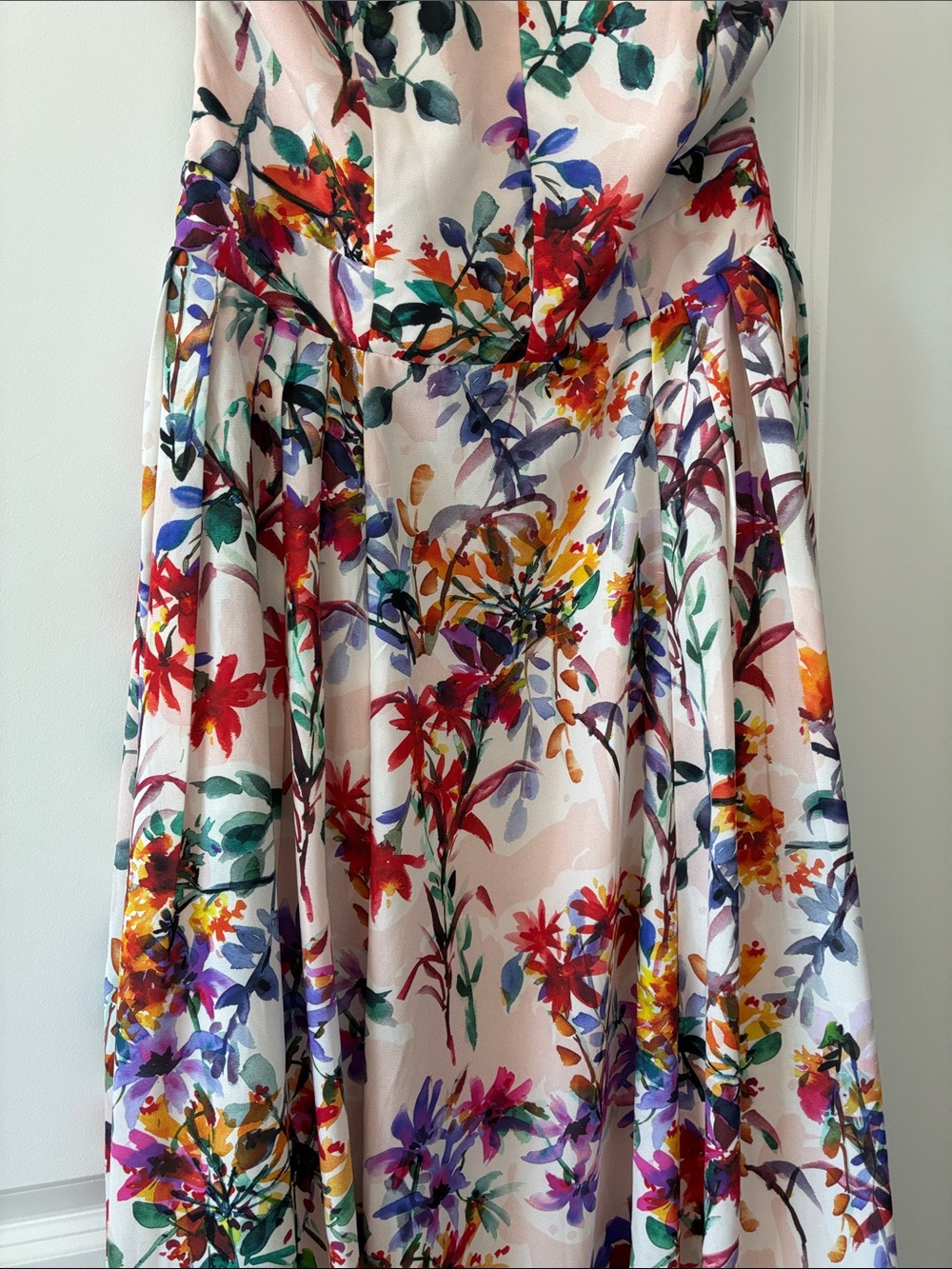 Adelyn Rae Size L Vanessa Woven Floral Printed Fit & Flare Dress - Picture 7 of 13